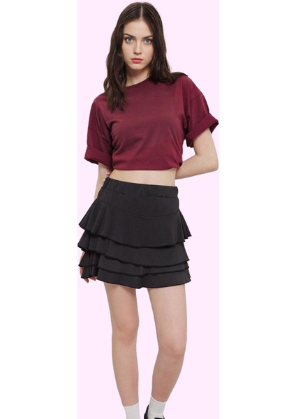 Kadın Yazlık Mini Etek; Normal Bel; Çok Leopar Desenli; Micro Kumaş; Skater Kalıp Günlük Kullanım fiyatları