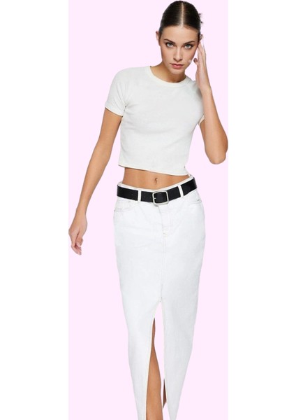 Kadın A Line Denim Maxi Etek Pamuk Günlük ve Şık Kombinler Hafta Sonu Yaz Aylarının Vazgeçilmezi fiyatları