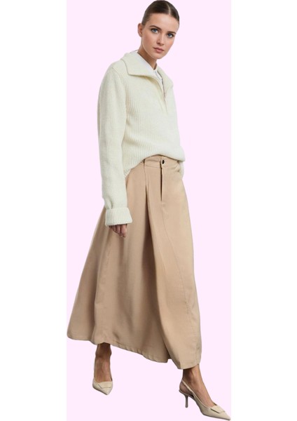 Kadın A Line Gabardin Etek Maxi Boy Casual Günlük Kombinler Için Yaz Aylarının Vazgeçilmezi fiyatları