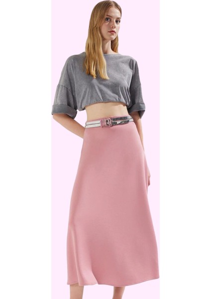 Kadın Yazlık Casual A Line Maxi Etek Yüksek Bel Örme Günlük Kullanım Yaz Aylarının Vazgeçilmezi fiyatları