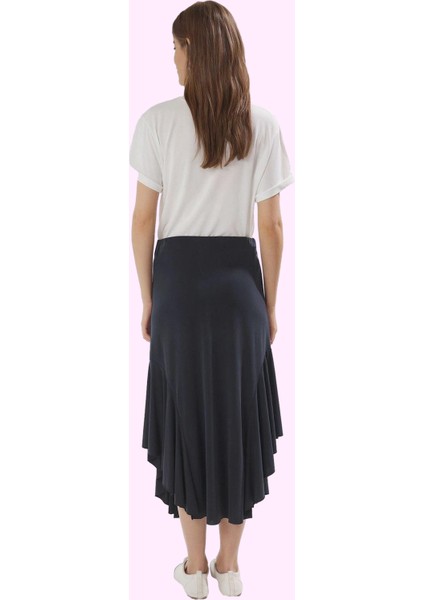 Kadın Örme Midi Etek Modal Polyester Yazlık Casual Fırfırlı Günlük Kullanım Modern Tasarım modelleri