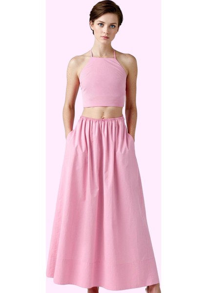 Kadın Terrycotton Kumaştan Maxi Etek A Line Kalıp Günlük Kullanım Için Ideal Modern Tasarım fiyatları