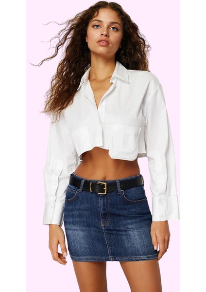 Kadın Care Koleksiyonu A Line Denim Mini Etek Pamuk Günlük Kullanım Yaz Aylarının Vazgeçilmezi