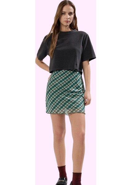 Kadın Kalem Kalıp Mini Etek Astarlı Polyester Yazlık Casual Günlük Kullanım Modern Tasarım