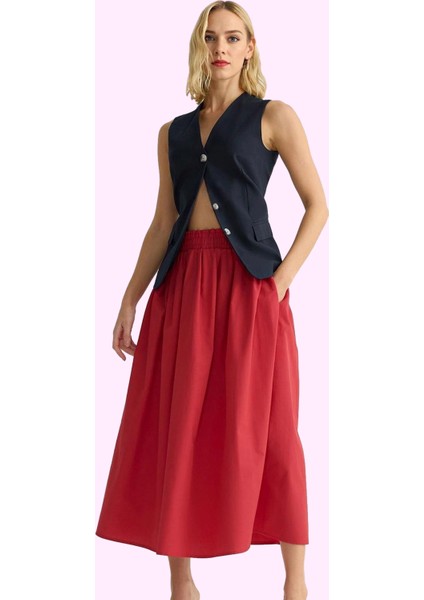 Kadın Kloş Maxi Etek Yüksek Bel Dokuma Casual Günlük Hafta Sonu Yaz Aylarının Vazgeçilmezi