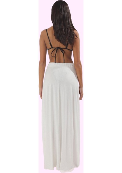 Kadın A Line Maxi Plaj Eteği Yırtmaçlı Yazlık Rahat Tasarım Günlük Kullanım Kaliteli Malzeme modelleri