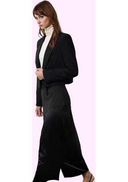 Kadın Ramadan Koleksiyonu Örme Kalem Etek Saten Detaylı Midi Boy Yaz Aylarının Vazgeçilmezi fiyatları