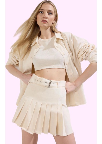 Yazlık Kadın Mini Etek Renk Pamuk Gabardin Kumaş Yüksek Bel Kloş Yaz Aylarının Vazgeçilmezi fiyatları