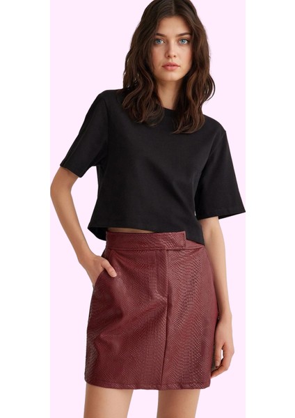 Kadın Dokuma Mini Etek Yüksek Bel A Line Kesim Şık Gece Kombinleri Yaz Aylarının Vazgeçilmezi fiyatları