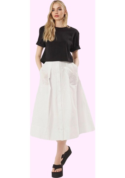 Kadın Yazlık A Line Maxi Etek Terrycotton Dokuma Kumaş Günlük Kullanım Yaz Aylarının Vazgeçilmezi fiyatları