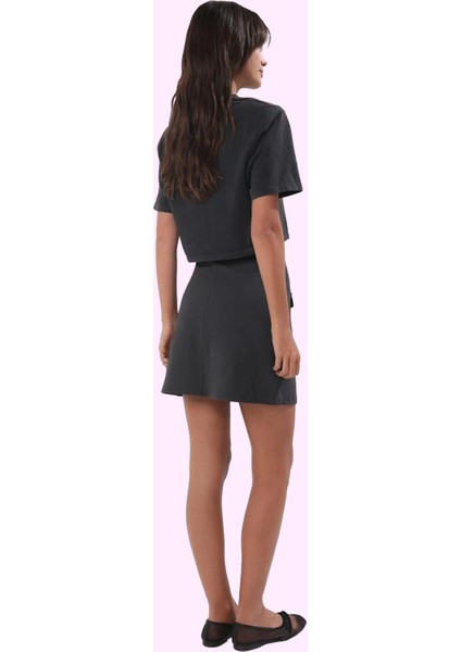 Kadın Paper Touch Dokuma Mini Etek Astarsız Kalem Kalıp Yazlık Günlük Kullanım Özel Günler modelleri