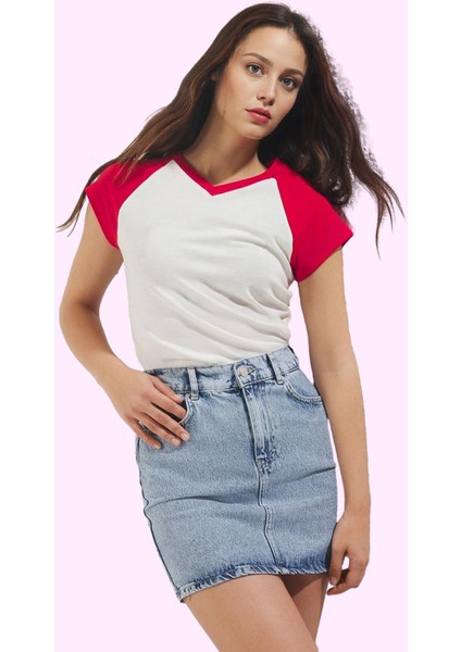 Kadın Yazlık Denim Mini Etek Pamuk Rahat A Line Kesim Günlük Kullanım Yaz Aylarının Vazgeçilmezi fiyatları