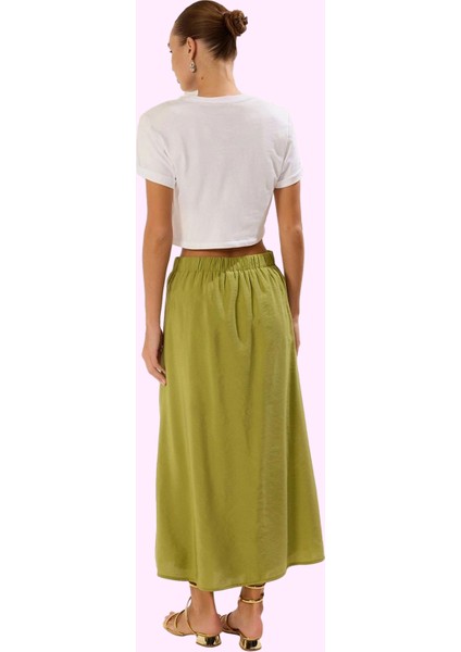 Kadın Renk Casual Maxi Etek 85% Modal 15% Polyester Yazlık Günlük Kullanım Kaliteli Malzeme modelleri