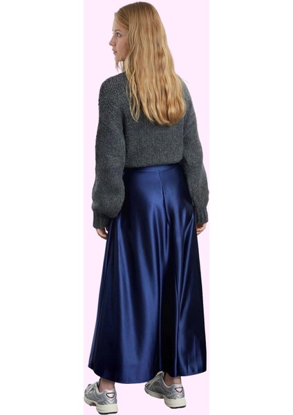 Kadın Maxi Etek Yüksek Bel A Line Kesim Polyester Yazlık Günlük Kullanım Dayanıklı Malzeme modelleri