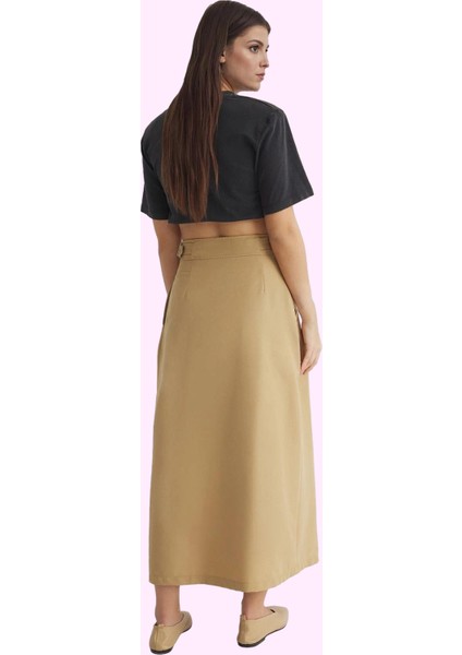Kadın Günlük Maxi Etek Polyester Gabardin Kumaş Yazlık Hafta Sonu Yaz Aylarının Vazgeçilmezi modelleri