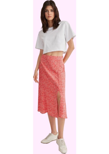 Kadın Viskoz Midi Boy A Line Etek Casual Günlük Yaz Kullanımı Için Yüksek Bel Modern Tasarım fiyatları