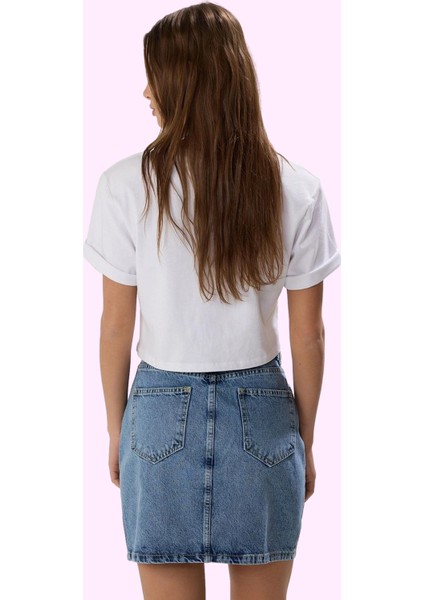 Kadın Pamuk Denim Mini Etek Renk Günlük Kullanım Için Hafta Sonu Yaz Aylarının Vazgeçilmezi modelleri