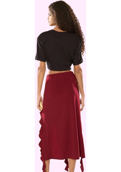 Kadın Yırtmaçlı Maxi Etek Günlük Casual Stil Yüksek Bel Hafta Sonu Yaz Aylarının Vazgeçilmezi modelleri