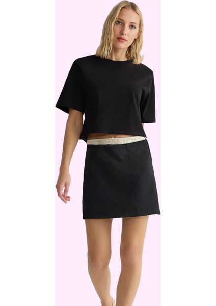 Kadın Mini Etek Kalem Silüet Gabardin Kumaş Rahat Günlük Kullanım Yaz Aylarının Vazgeçilmezi