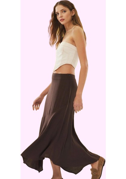 Kadın Viskoz Shally Dokuma Maxi Etek Casual Günlük Stil Yaz Hafta Sonu Stilin Buluştuğu Yer fiyatları