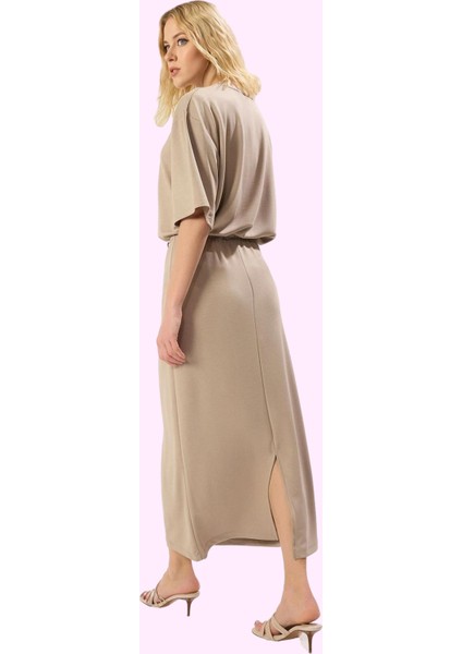 Kadın A Line Maxi Etek Bağlama Detaylı Rahat Yazlık Günlük Stil Yaz Aylarının Vazgeçilmezi modelleri