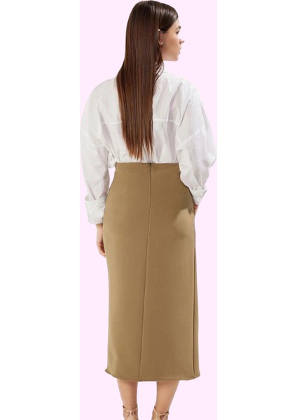 Kadın Viskoz Etek Midi Boy Finike Dokuma Yazlık Casual Günlük Kullanım Yaz Aylarının Vazgeçilmezi modelleri