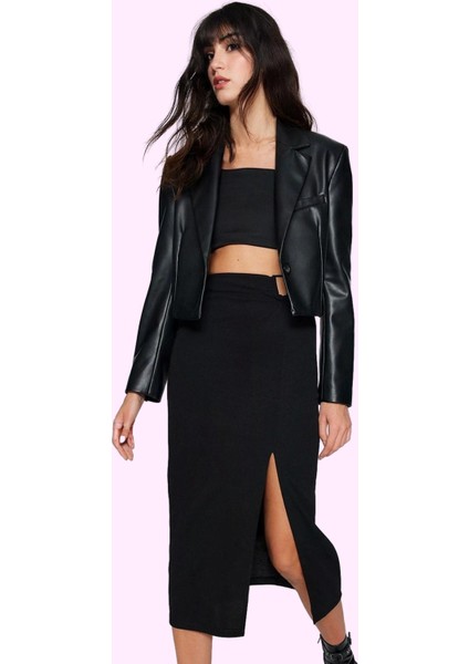 Kadın Örme Kumaştan Maxi Etek Yüksek Bel Kalem Kesim Yazlık Günlük Kullanım Modern Tasarım fiyatları