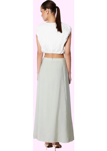 Kadın Kemerli Maxi Etek A Line Poliviskon Dokuma Yazlık Günlük Kullanım Yaz Aylarının Vazgeçilmezi modelleri