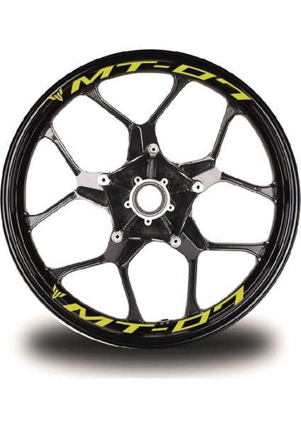 mt - 07 Yazılı 8li Jant Içi Yazı Sticker Etiket