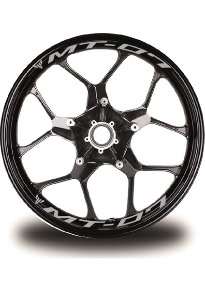 mt - 07 Yazılı 8li Jant Içi Yazı Sticker Etiket modelleri