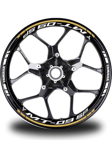 Turuncu Honda Rrr Takım Jant Sticker Etiket