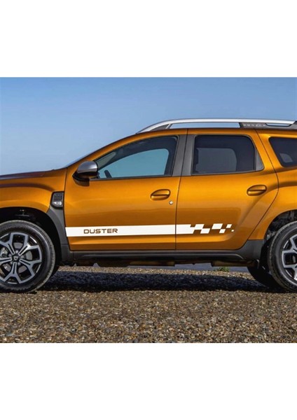 Renault Dacia Duster Yan Kapı Şerit Sticker Etiket Modeli