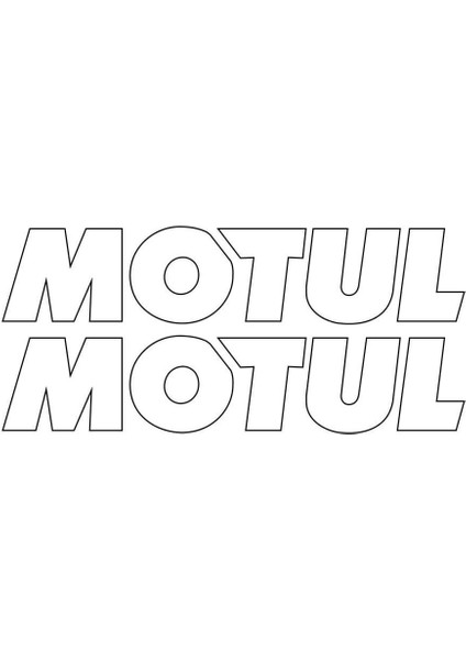 Motul Yazılı Mini Sticker Etiket Modeli