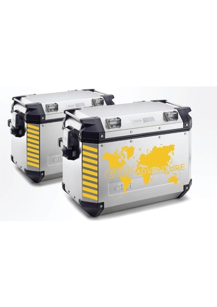 Givi Çanta Dünya Haritası Sticker Etiket Modeli