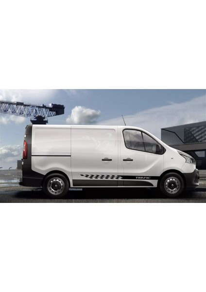 Renault Trafic Ön Kaput ve Yan Kapı Şerit Sticker Etiket Modeli fiyatları