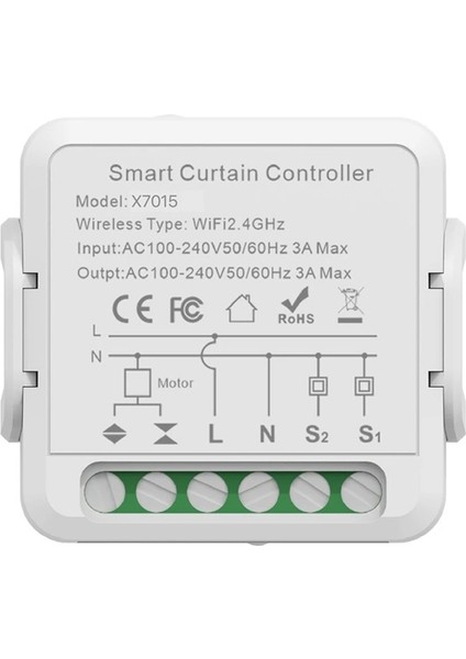 Uyumlu Wifi Akıllı Panjur Anahtarı Perde Kontrol Modülü