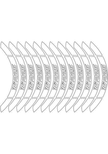 Beyaz Yamaha Yzf R25 Geniş Jant Sticker Etiket Modeli modelleri