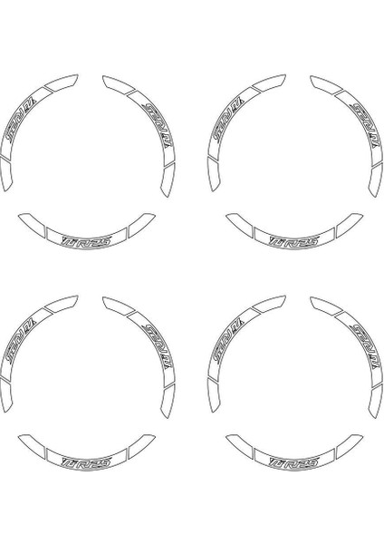 Beyaz Yamaha Yzf R25 Geniş Jant Sticker Etiket Modeli fırsatları