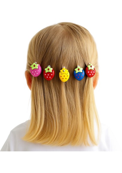 Çilekli Kız Bebek Toka 6 Adet indirimleri