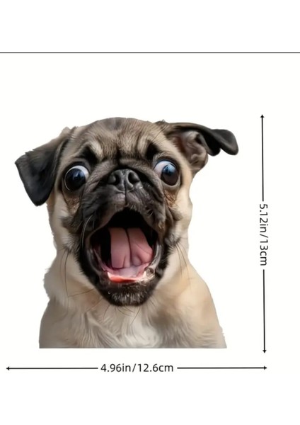 Pug Araba,laptop,için Dayanıklı,eğlenceli Sticker
