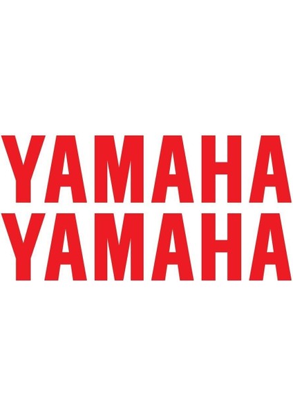 Yamaha Yazılı Mini Sticker Etiket Modeli