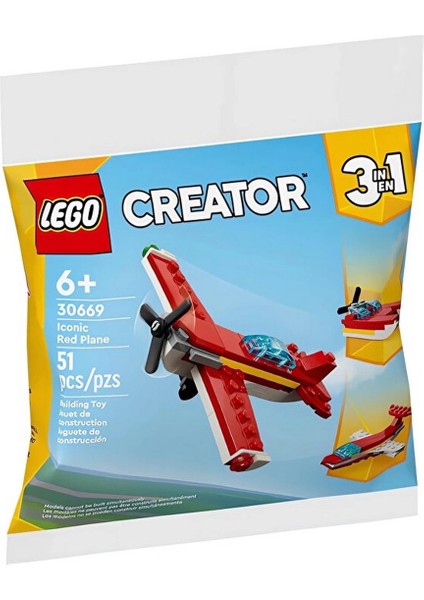 LEGO Creator 3 In 1 Ikonik Kırmızı Uçak fiyatları