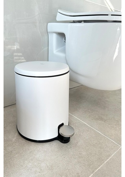 Cigo Çöp Kovası+Tuvalet Fırçası Beyaz Iç Kova Siyah fiyatları