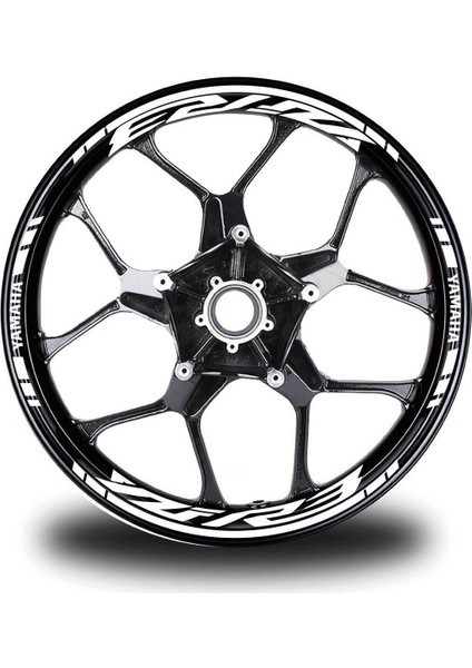 Beyaz Yamaha Yzf R3 Takım Jant Sticker Etiket