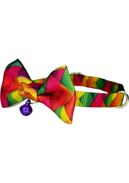 Papyonlu Kedi Boyun Tasmas 3 Lü Set Papyonlu Zilli 17-30 cm Ayarlanabilir Kedi Papyon Fiyonk fırsatları