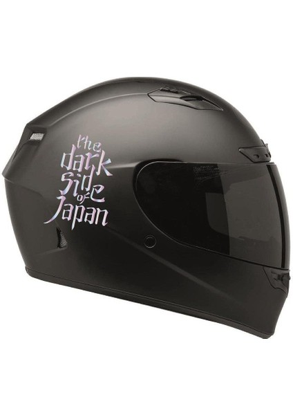 Yamaha Dark Side Of Japan Hologram Motosiklet Kask Sticker Etiket Modeli 8X12CM