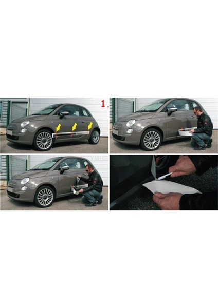 Fiat Fiorino Yan Kapı Şerit Sticker Etiket Modeli modelleri