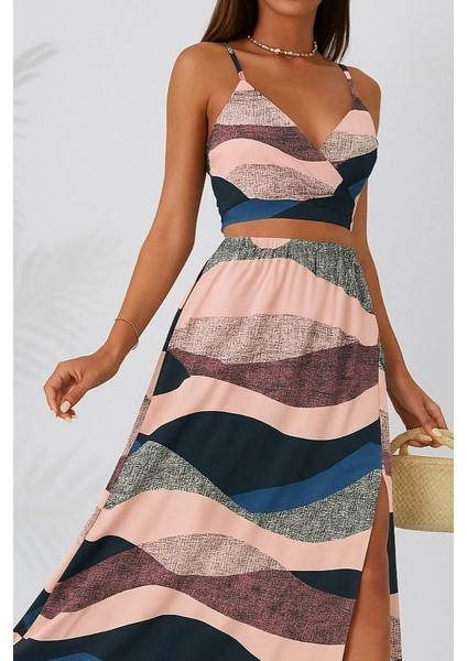 Kadın Kolsuz Askılı Crop Ikili Süprem Takım fiyatları