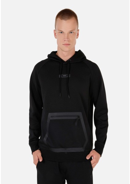 Regular Fit Erkek Siyah Sweatshirt