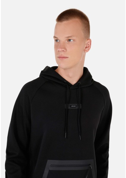 Regular Fit Erkek Siyah Sweatshirt fırsatları
